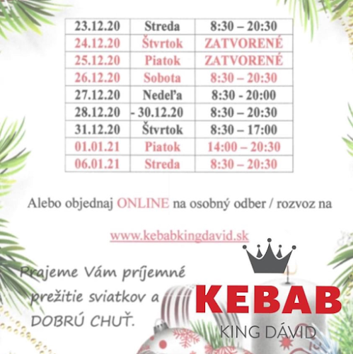 Kebab King Dávid - Gastronómia a pohostinstvo