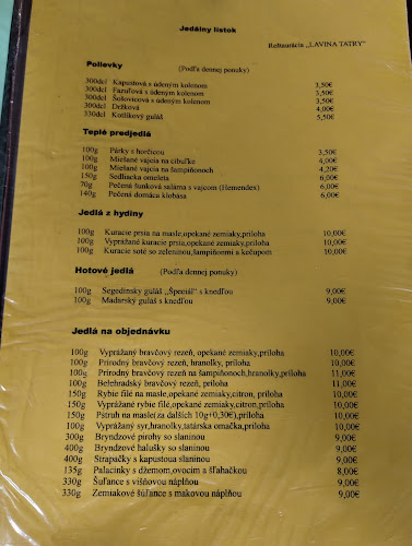 Reštaurácia Lavína