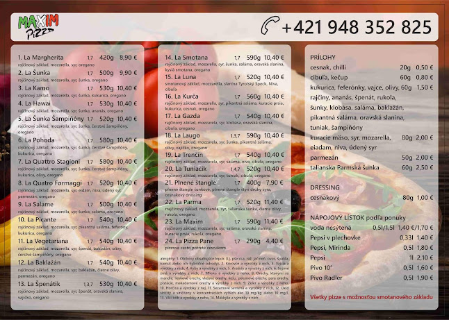 Opinii despre Maxim Pizza Trenčín în Trenčín - Gastronómia a pohostinstvo