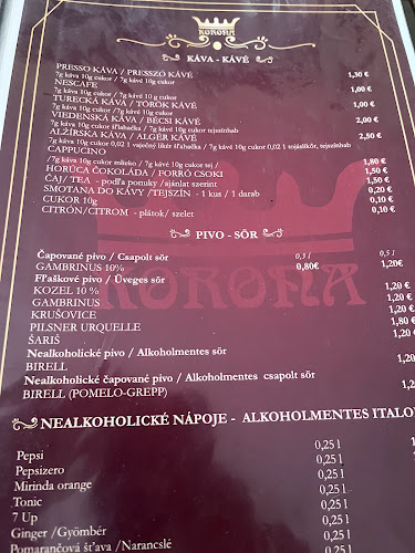 Reštaurácia KORONA - Gastronómia a pohostinstvo
