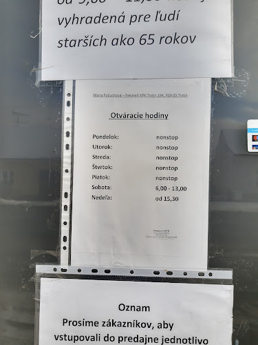 Pekáreň KPK - Gastronómia a pohostinstvo