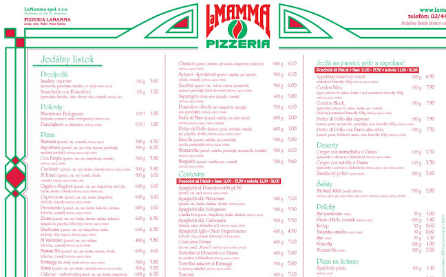 Pizzeria La Mamma - Nové Mesto