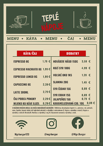 Mgr. Burger - Gastronómia a pohostinstvo