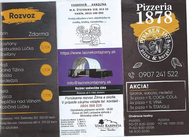 Opinii despre Piváreň 1878 în Varín - Gastronómia a pohostinstvo