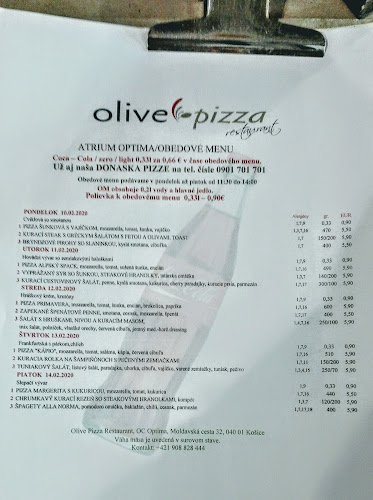 Olive Pizza Restaurant - Optima - Košice
