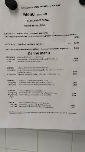 STARÝ PIVOVAR U BOCIANA - reštaurácia, ubytovanie Kysucké Nové Mesto