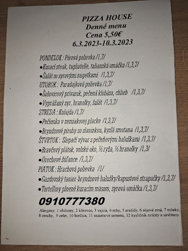 Opinii despre Pizza-House în Spišský Štvrtok - Gastronómia a pohostinstvo
