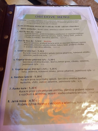 Opinii despre Bamboo Kresánkova în Karlova Ves - Gastronómia a pohostinstvo