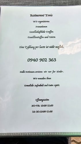 Opinii despre Tenis restaurant în Bratislava - Gastronómia a pohostinstvo