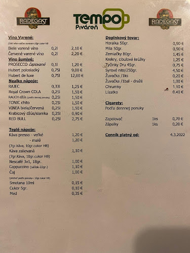 Opinii despre Piváreň Tempo în Žilina - Gastronómia a pohostinstvo