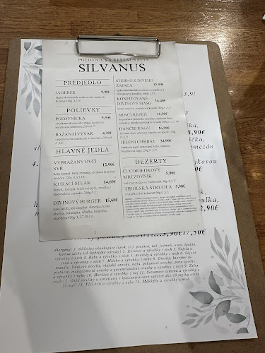 Silvánus - Gastronómia a pohostinstvo