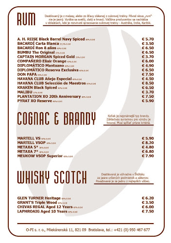 O-PI kaviareň - Gastronómia a pohostinstvo