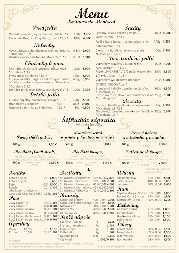 Opinii despre Reštaurácia Montreal în Nové Zámky - Gastronómia a pohostinstvo