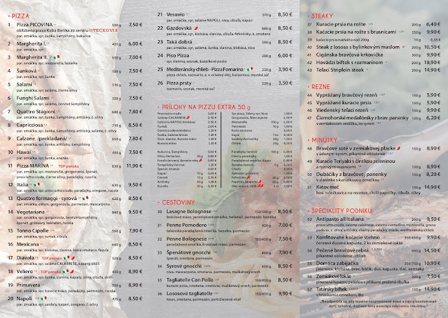 Opinii despre Reštaurácia Marína - rozvoz pizza, terasa în Dolný Kubín - Gastronómia a pohostinstvo