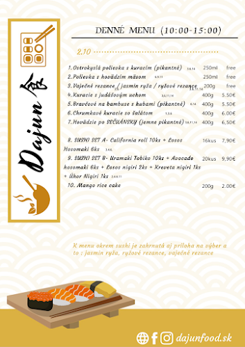 Dajun ázijská reštaurácia & sushi bar - Gastronómia a pohostinstvo