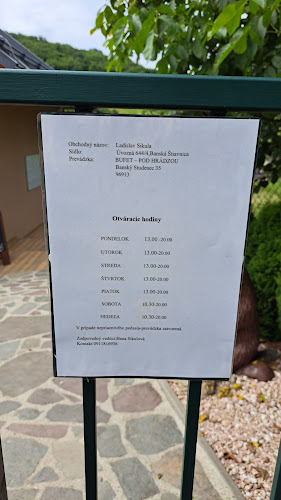 Bufet Pod Hrádzou - Banský Studenec