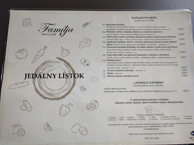Opinii despre Famílja Trattoria în Pezinok - Gastronómia a pohostinstvo