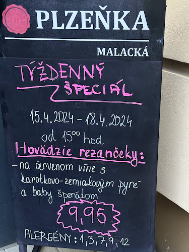 Opinii despre Malacká Plzeňka în Malacky - Gastronómia a pohostinstvo