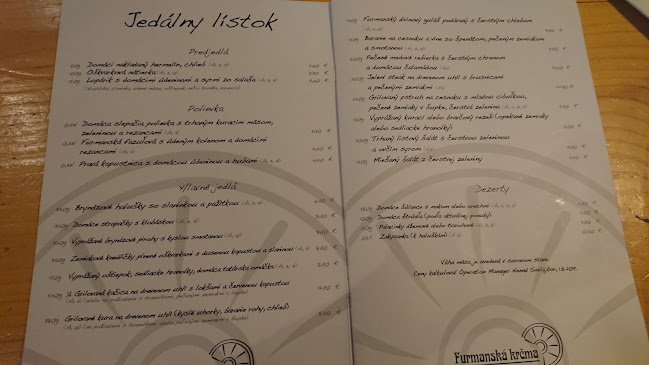 Furmanská krčma - Gastronómia a pohostinstvo