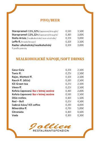 Opinii despre Penzión a Reštaurácia Jollien în Námestovo - Gastronómia a pohostinstvo