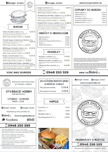 Opinii despre Burger Zvolen în Zvolen - Gastronómia a pohostinstvo