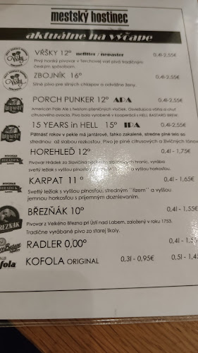 Comentarii opinii despre Mestský hostinec