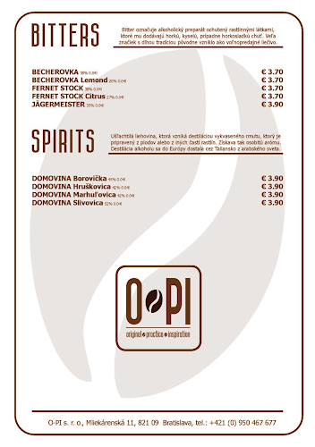 O-PI kaviareň - Ružinov