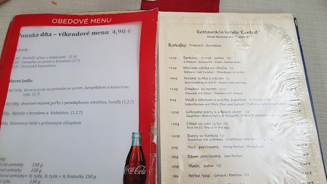 Hotel & Reštauracia Centrál - Gastronómia a pohostinstvo