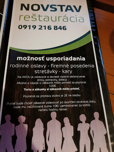 Reštaurácia a pizzeria Novstav - Gastronómia a pohostinstvo