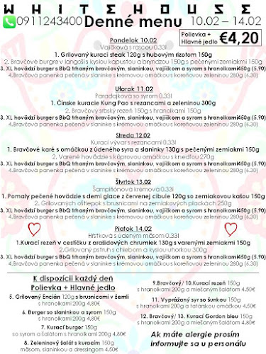 Whitehouse Rozvoz Obedov a Catering - Malá Hradná