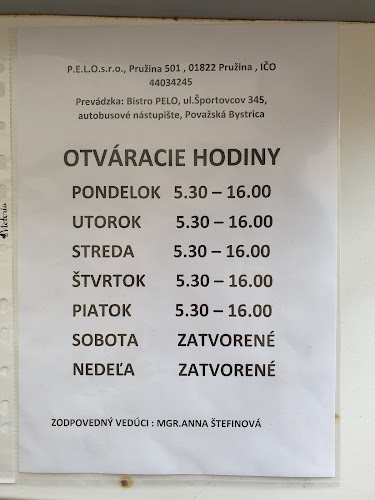 Bistro PELO - Gastronómia a pohostinstvo