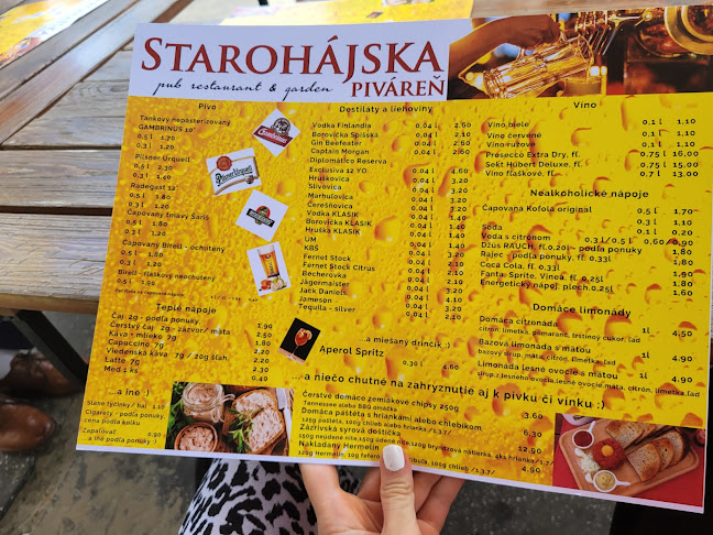 Starohájska piváreň - Gastronómia a pohostinstvo