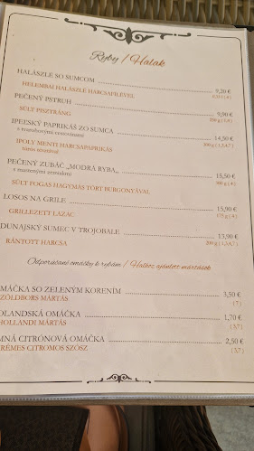 Reštaurácia a Penzión Modrá Ryba - Gastronómia a pohostinstvo