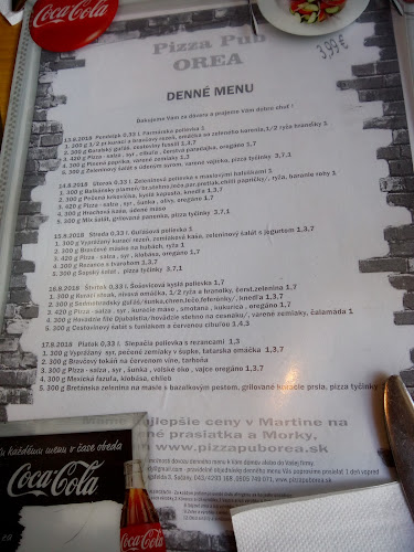 REŠTAURÁCIA - PIZZA PUB OREA - Sučany - Žilina