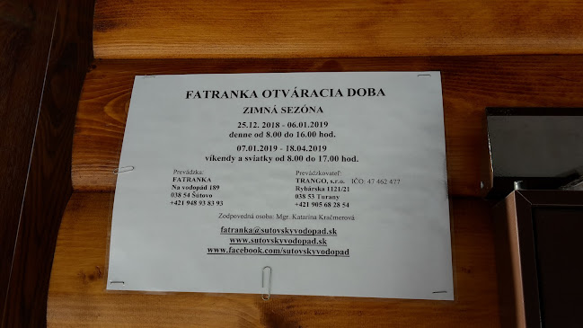 Chata Fatranka - Gastronómia a pohostinstvo