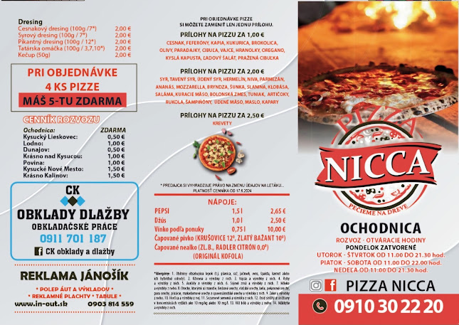 Opinii despre Pizza Nicca în Ochodnica - Gastronómia a pohostinstvo