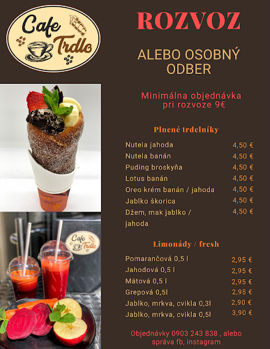 Cafe Trdlo, čerstvé ovocie v čokoláde