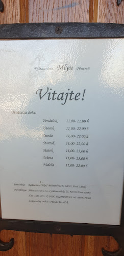 Reštaurácia Mlyn - Gastronómia a pohostinstvo
