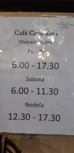 Cafe Columbus - Gastronómia a pohostinstvo