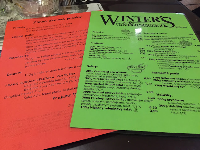 Opinii despre Winters Caffe&restaurant în Piešťany - Gastronómia a pohostinstvo