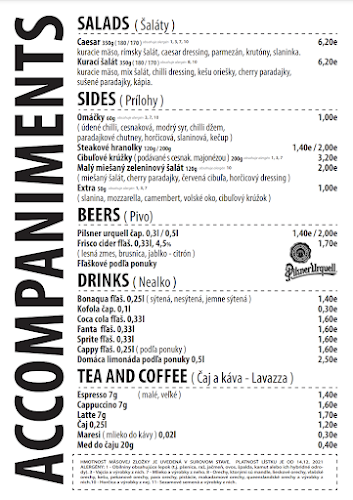 Opinii despre Burgráreň în Žiar nad Hronom - Gastronómia a pohostinstvo