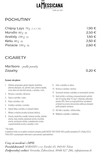 Café La Messicana - kaviareň a cukráreň OC Mlyny - Nitra