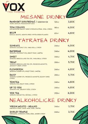 Opinii despre VOX bar în Topoľčany - Gastronómia a pohostinstvo